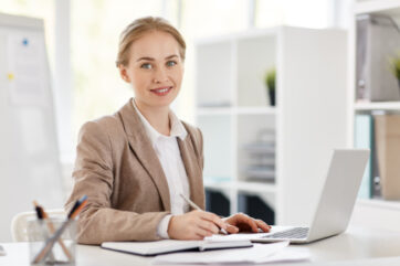 accountant in office